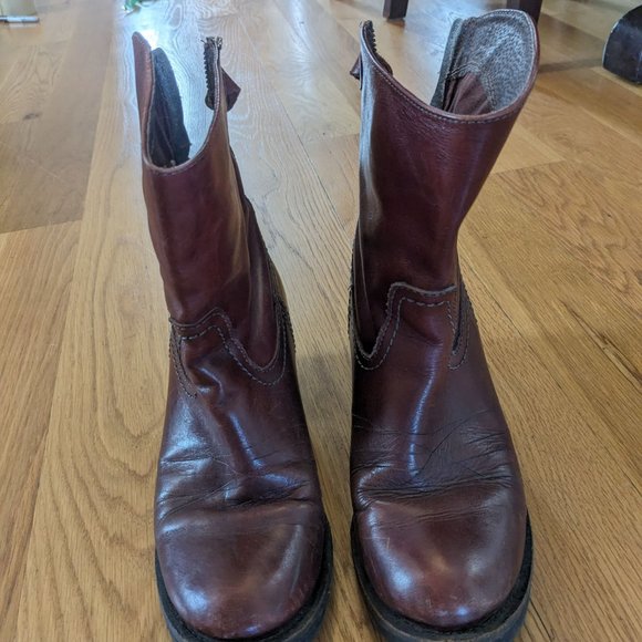 Steve Madden  Red Oxblood Wine Gunter Boots - Picture 3 of 6